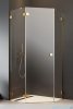 Radaway Essenza Pro Gold Ptj kabina pięciokątna 80x80 lewa złoty połysk/szkło przejrzyste 10100000-09-01L/10100100-01-01